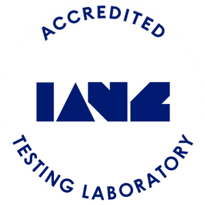IANZ accredited testing laboratory