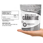 NoWhey Carnitine 400 Capsules supplement facts - 700mg L-carnitine per capsule