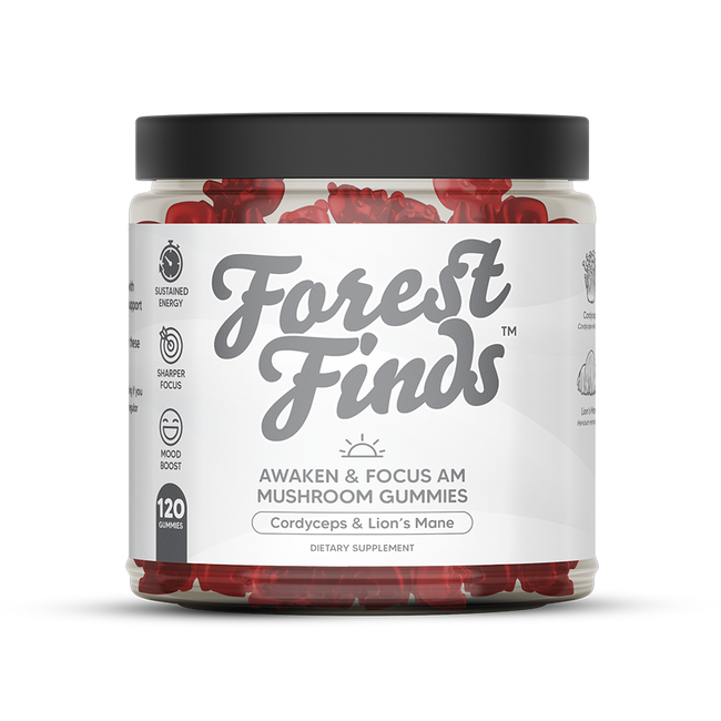 NoWhey Naturals AM Mushroom Gummies bottle