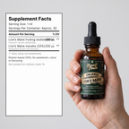 Lion’s Mane tincture supplement facts panel
