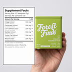 Wellbeing Mushroom Tonic supplement facts panel