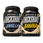 NoWhey Thickshake Vanilla + Banana tub pair