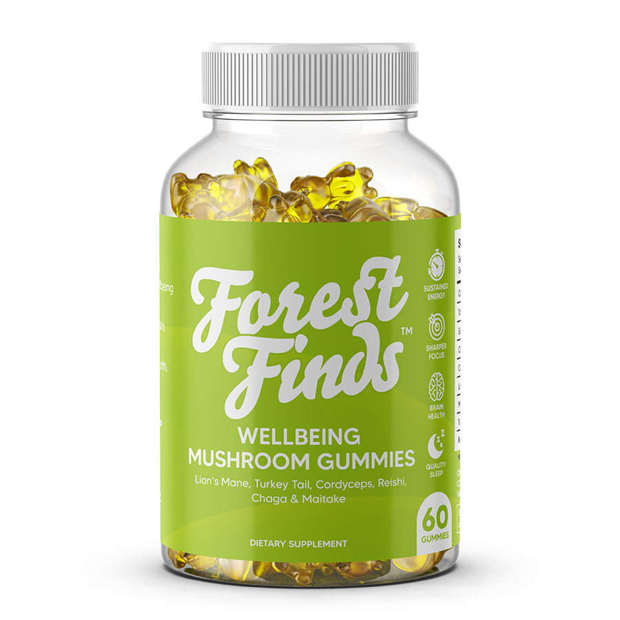 NoWhey Wellbeing Mushroom Gummies 60 gummies bottle