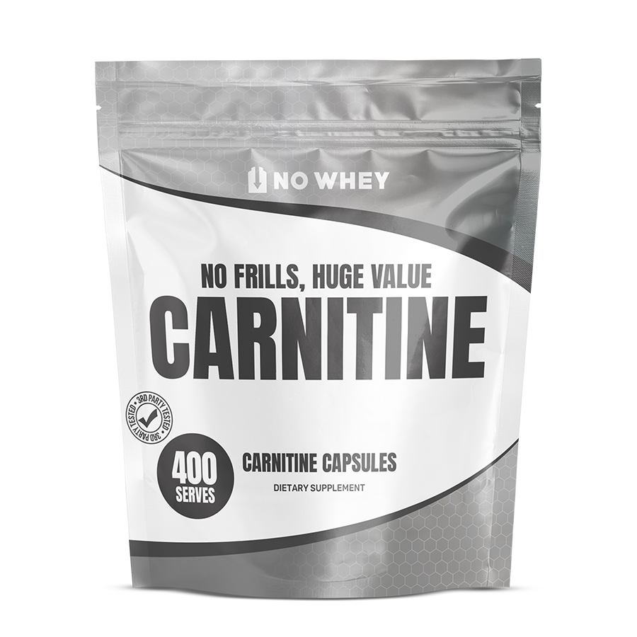 NoWhey Carnitine 400 Capsules - 700mg L-carnitine per capsule