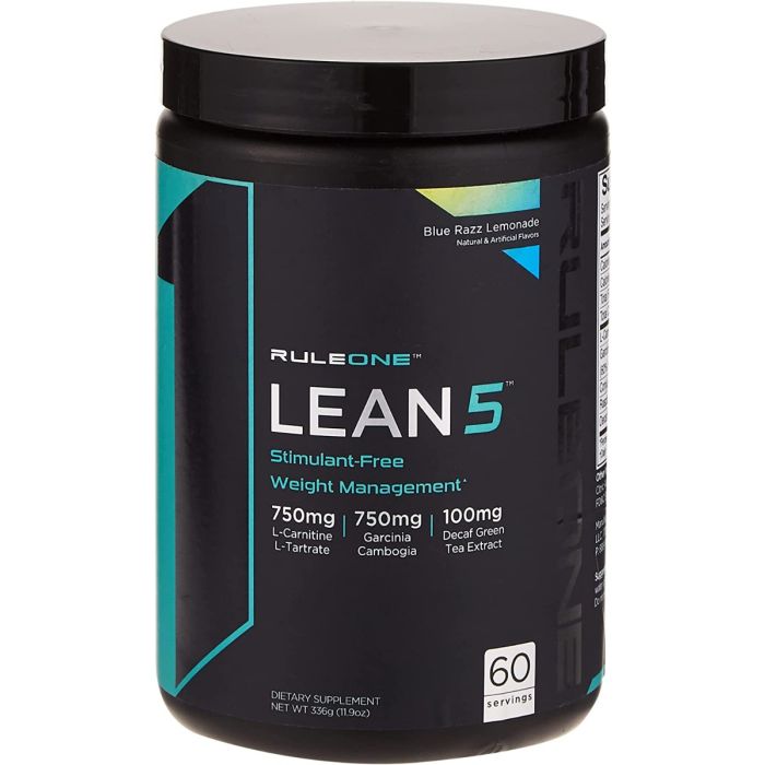 Rule 1 Lean 5 - Stimulant-Free Fat Burner 60 Serves - Dated