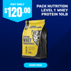 Pack Nutrition Level 1 Whey Protein Powder 5lb (10lb)